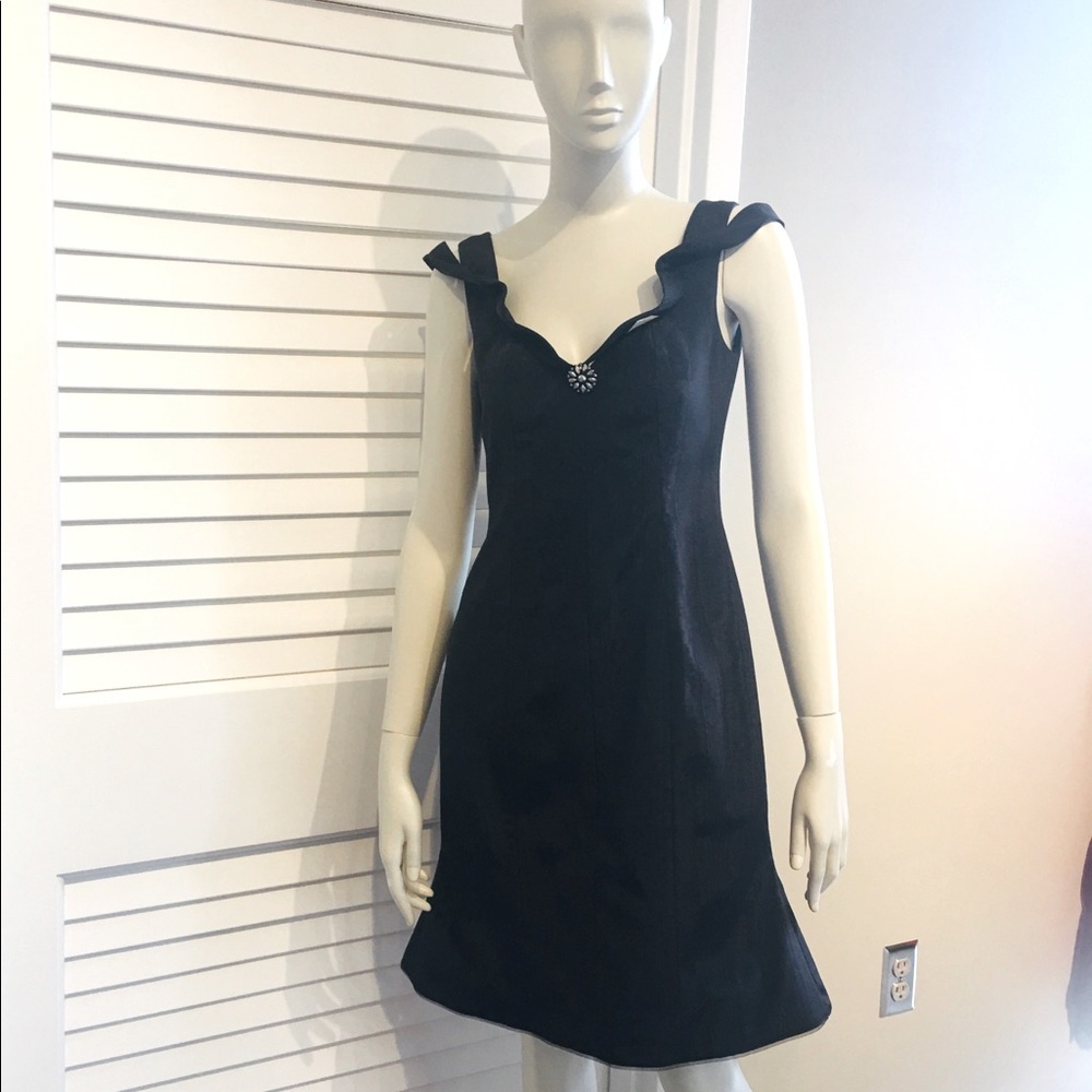 Black cocktail dress